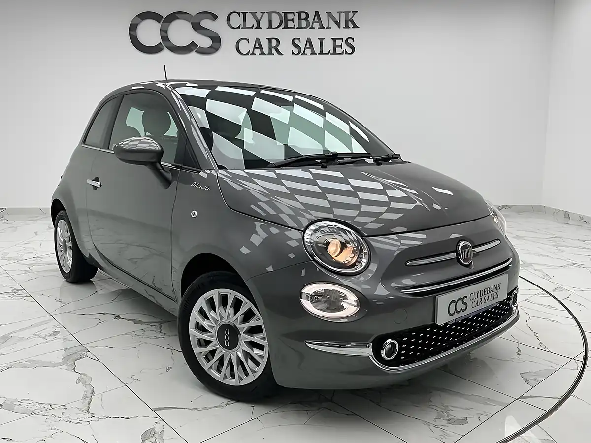 Used 2022 Fiat 500 Dolcevita Electroclash Grey - Front View