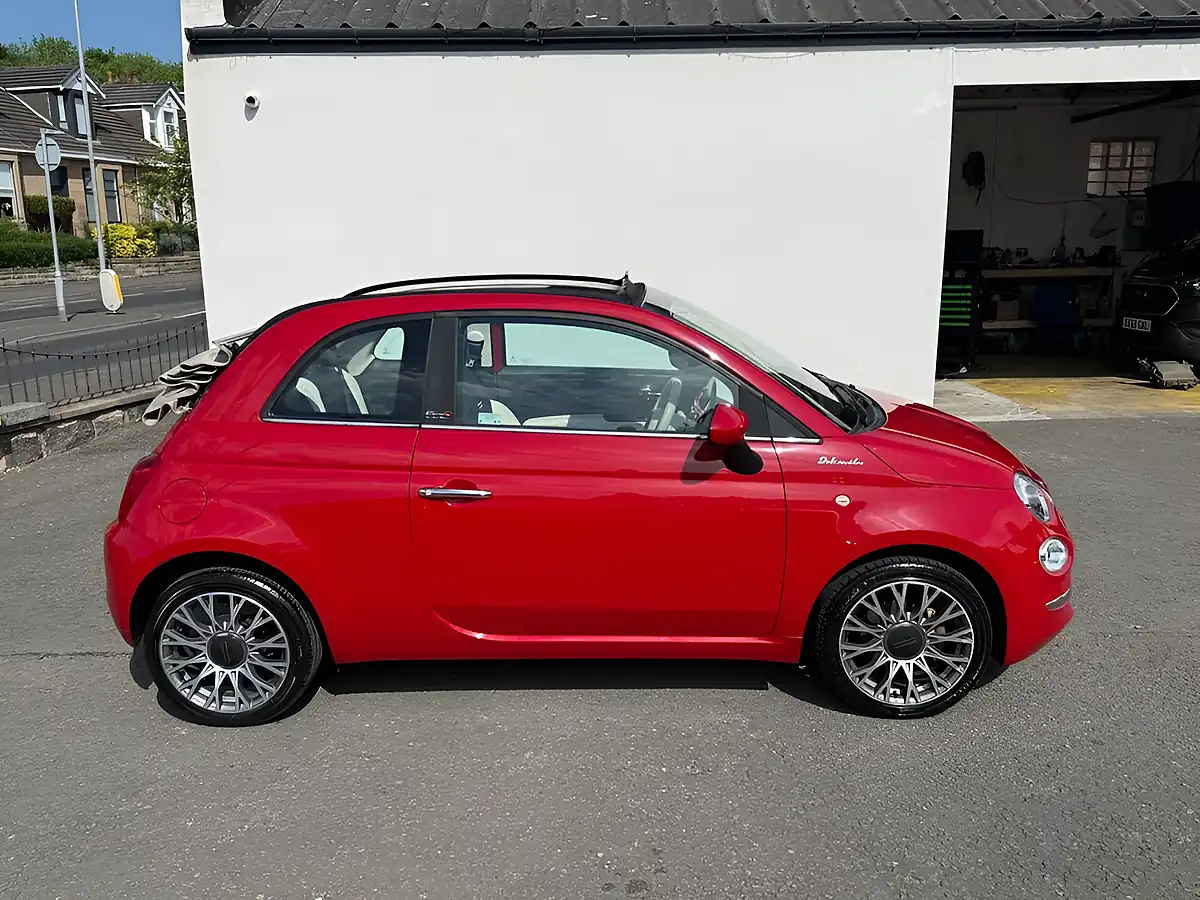 Used 2022 Fiat 500c Dolcevita Plus Red - Interior and Exterior details 2