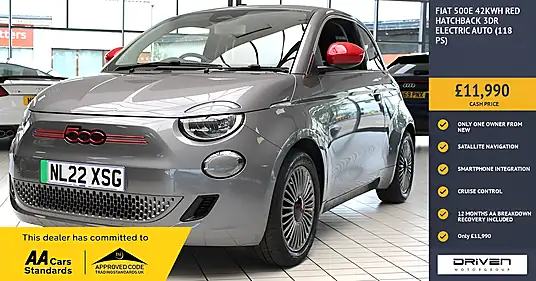 2022 Fiat 500e 42kWh Red