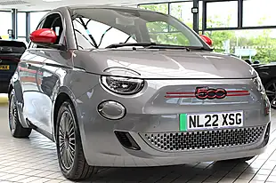 Used 2022 Fiat 500e Red Grey - Interior and Exterior details 12