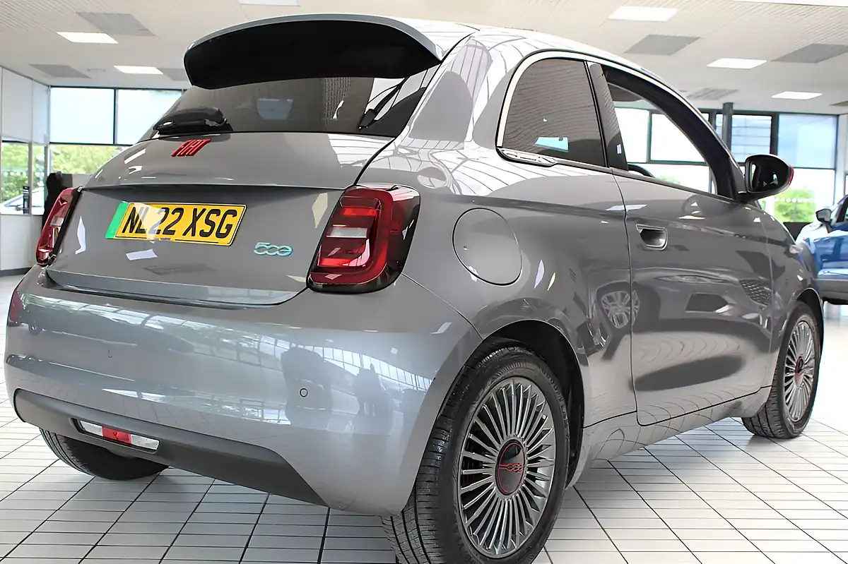 Used 2022 Fiat 500e Red Grey - Interior and Exterior details 18