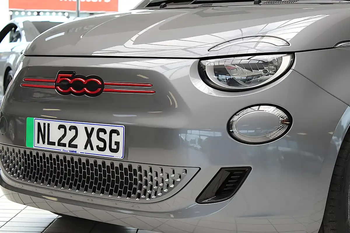 Used 2022 Fiat 500e Red Grey - Interior and Exterior details 4