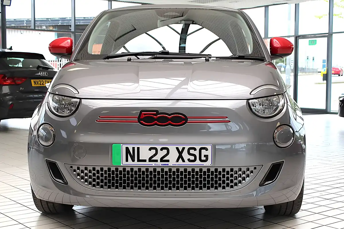 Used 2022 Fiat 500e Red Grey - Interior and Exterior details 8