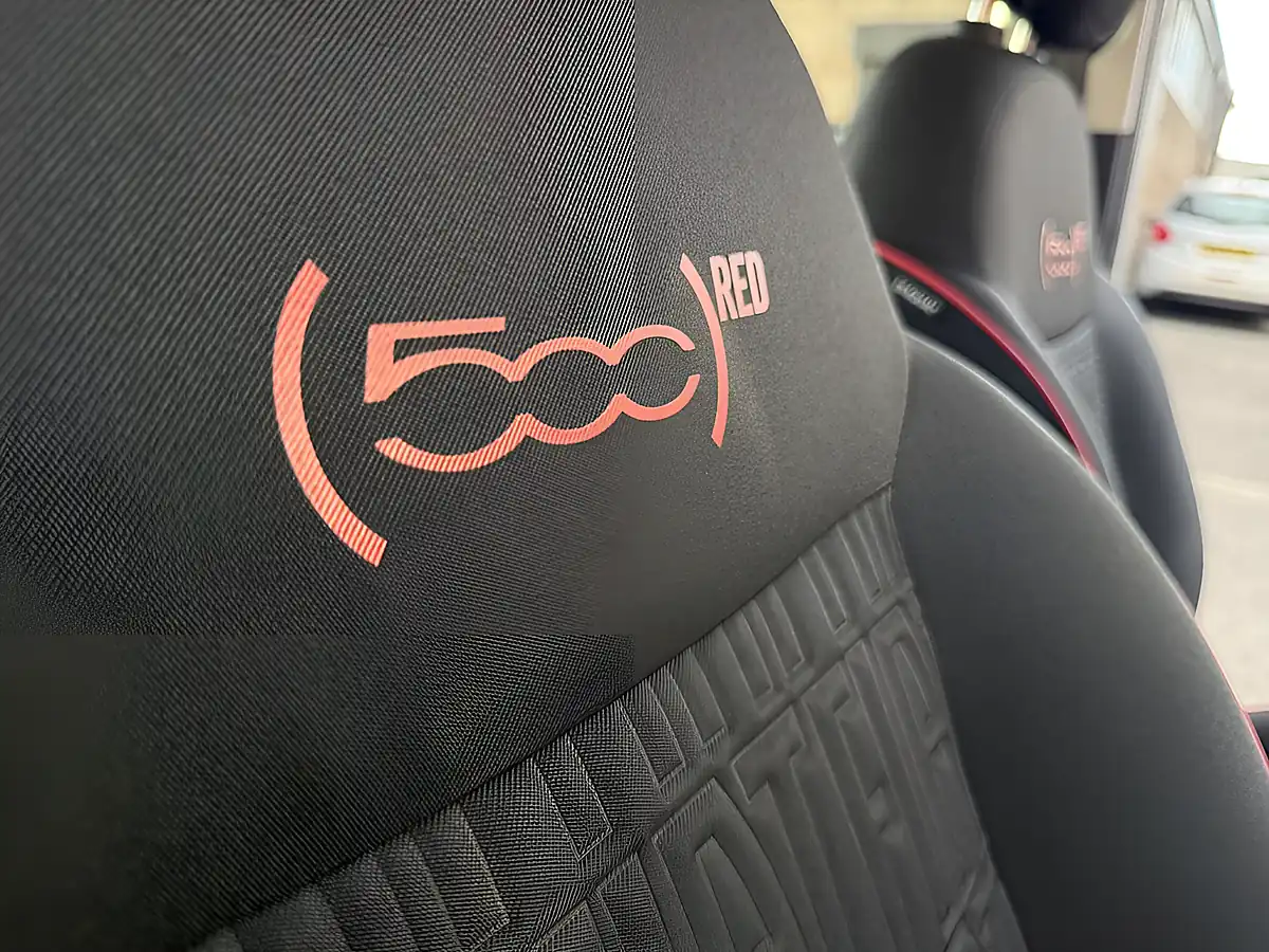 Used 2022 Fiat 500e Red Hatchback Red - Interior and Exterior details 17