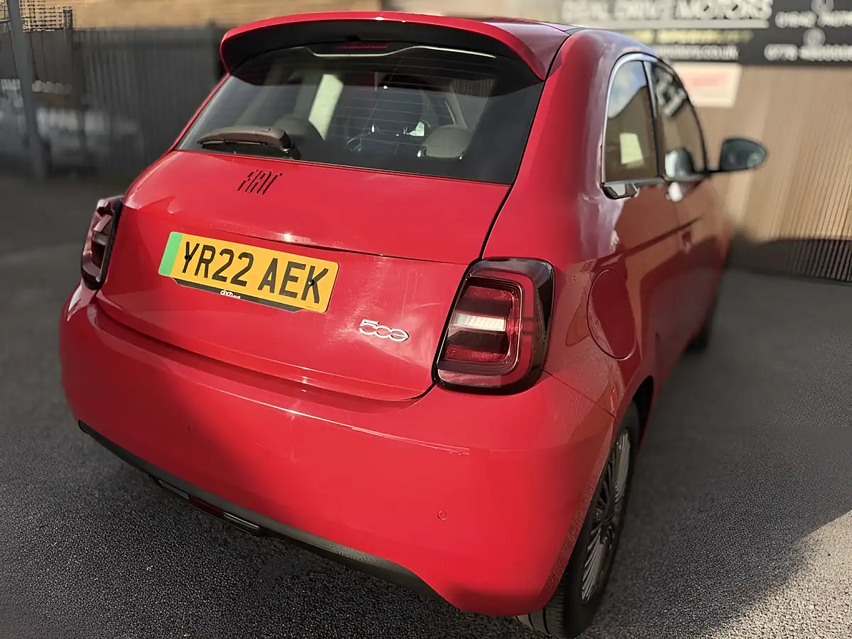 Used 2022 Fiat 500e Red Hatchback Red - Interior and Exterior details 19