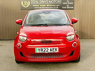 Used 2022 Fiat 500e Red Hatchback Red - Interior and Exterior details 3