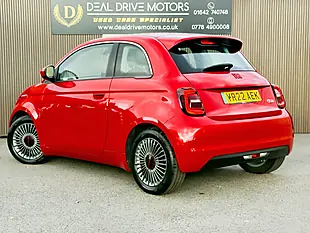 Used 2022 Fiat 500e Red Hatchback Red - Interior and Exterior details 6