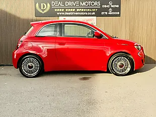 Used 2022 Fiat 500e Red Hatchback Red - Interior and Exterior details 9