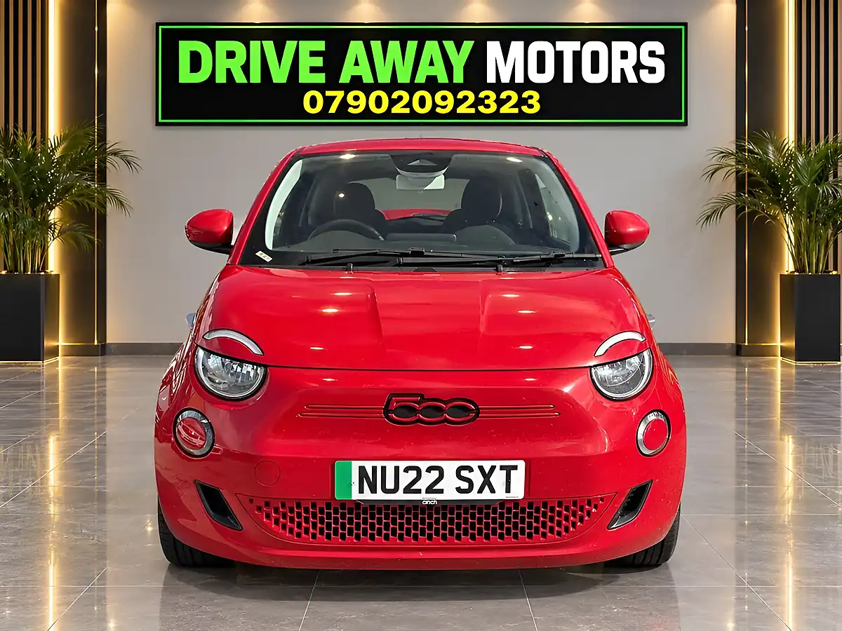 Used 2022 Fiat 500e Red Red - Interior and Exterior details 2