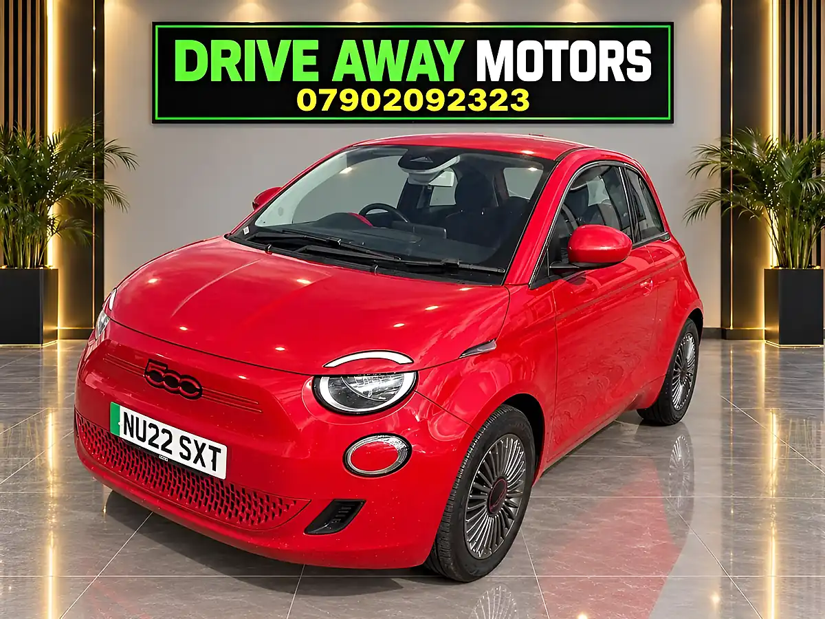 Used 2022 Fiat 500e Red Red - Interior and Exterior details 3