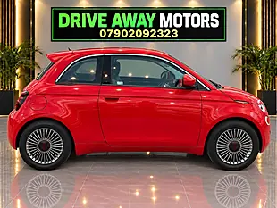 Used 2022 Fiat 500e Red Red - Interior and Exterior details 4