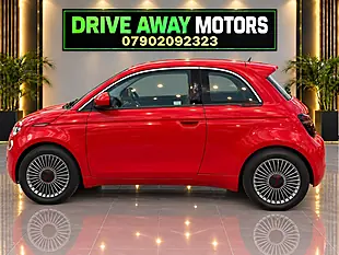 Used 2022 Fiat 500e Red Red - Interior and Exterior details 5