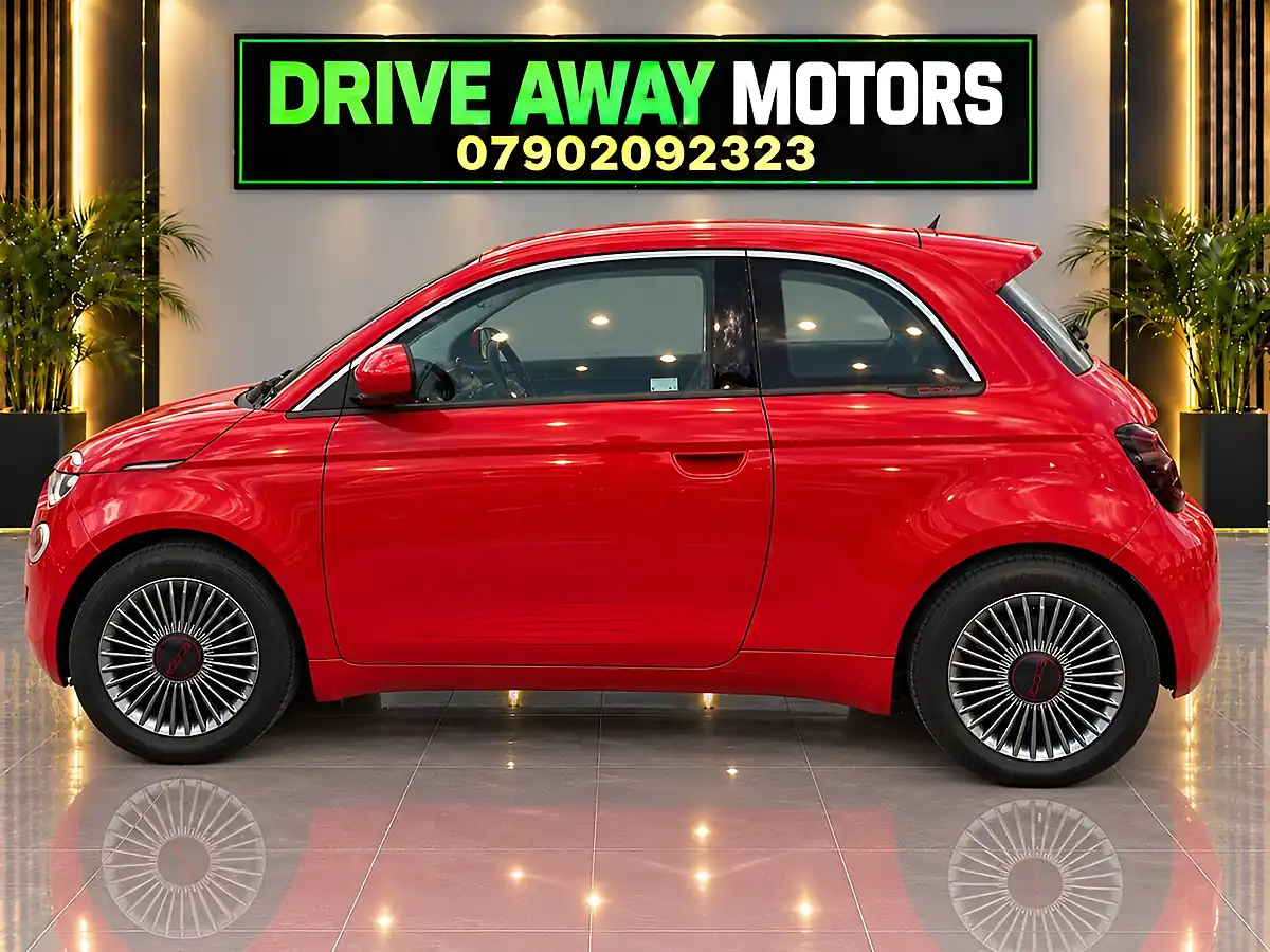 Used 2022 Fiat 500e Red Red - Interior and Exterior details 5