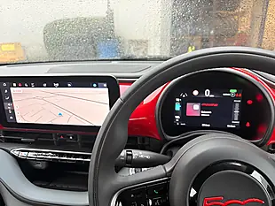 Used 2022 Fiat 500E Red Red - Interior and Exterior details 15