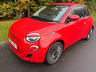 Used 2022 Fiat 500E Red Red - Interior and Exterior details 3