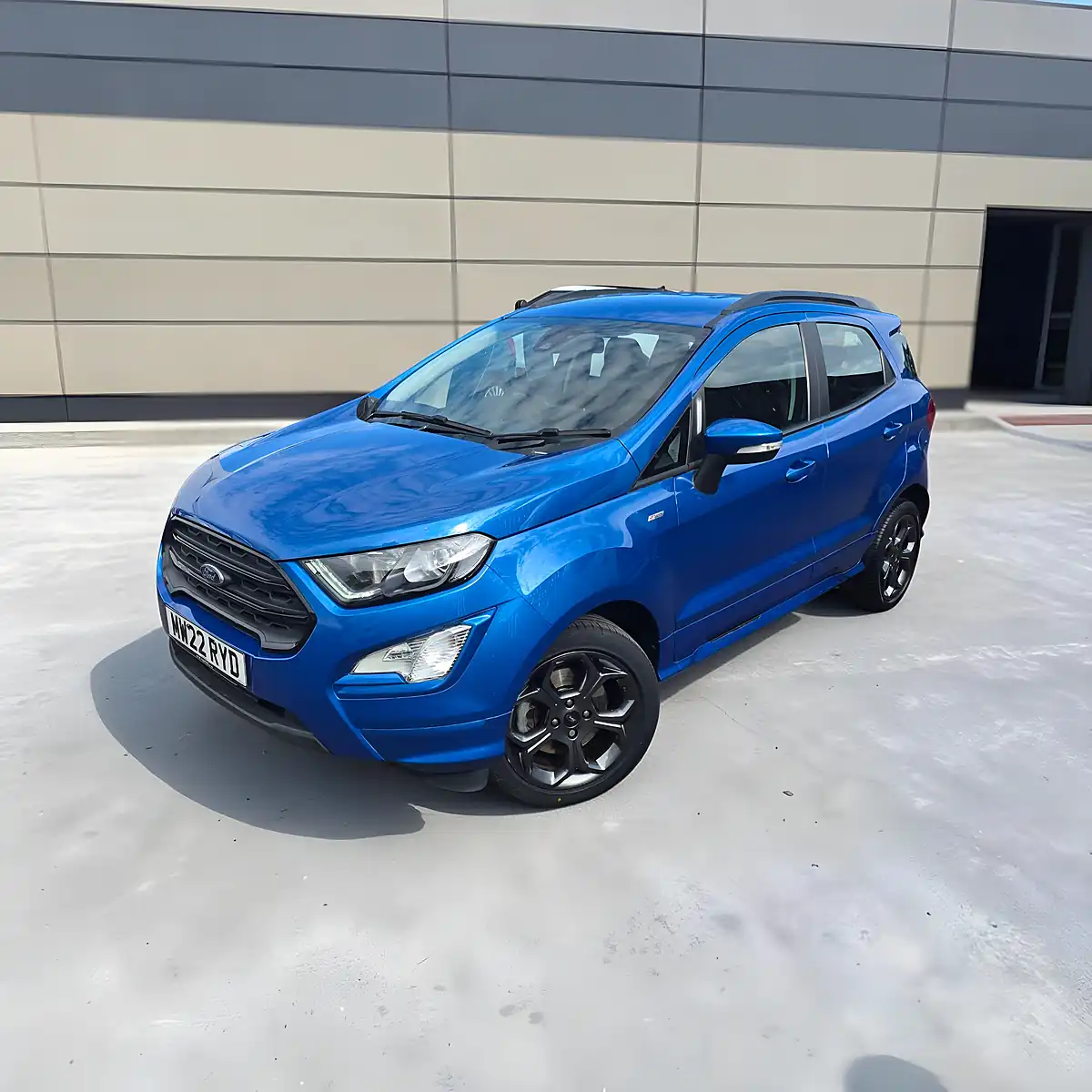 Used 2022 Ford Ecosport ST-Line Desert Island Blue - Front View