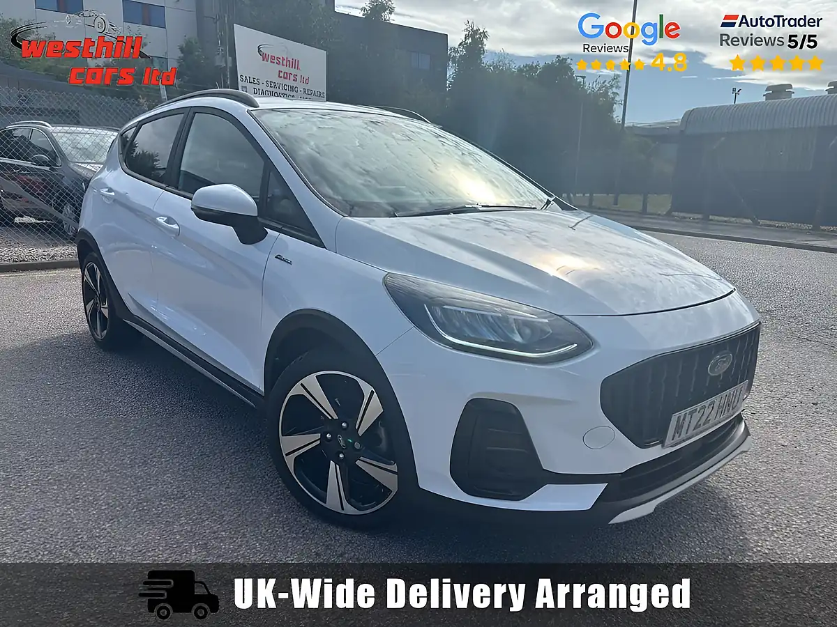 Used 2022 Ford Fiesta Active Frozen White - Front View