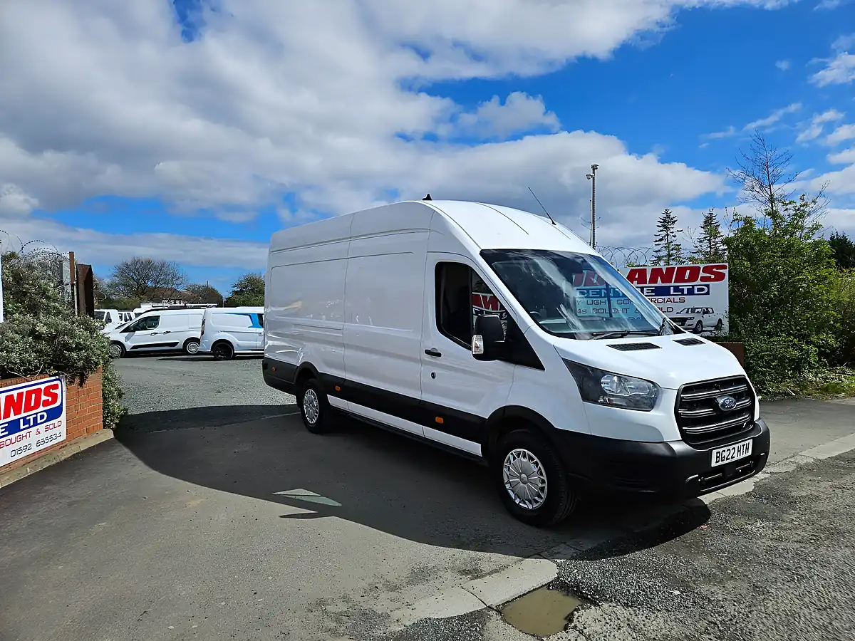 Used 2022 Ford Transit 350 Leader Jumbo Lwb White - Front View