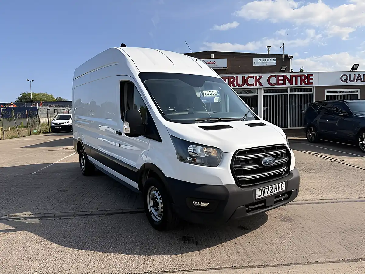 Used 2022 Ford Transit 350 Leader L3 H3 White - Front View