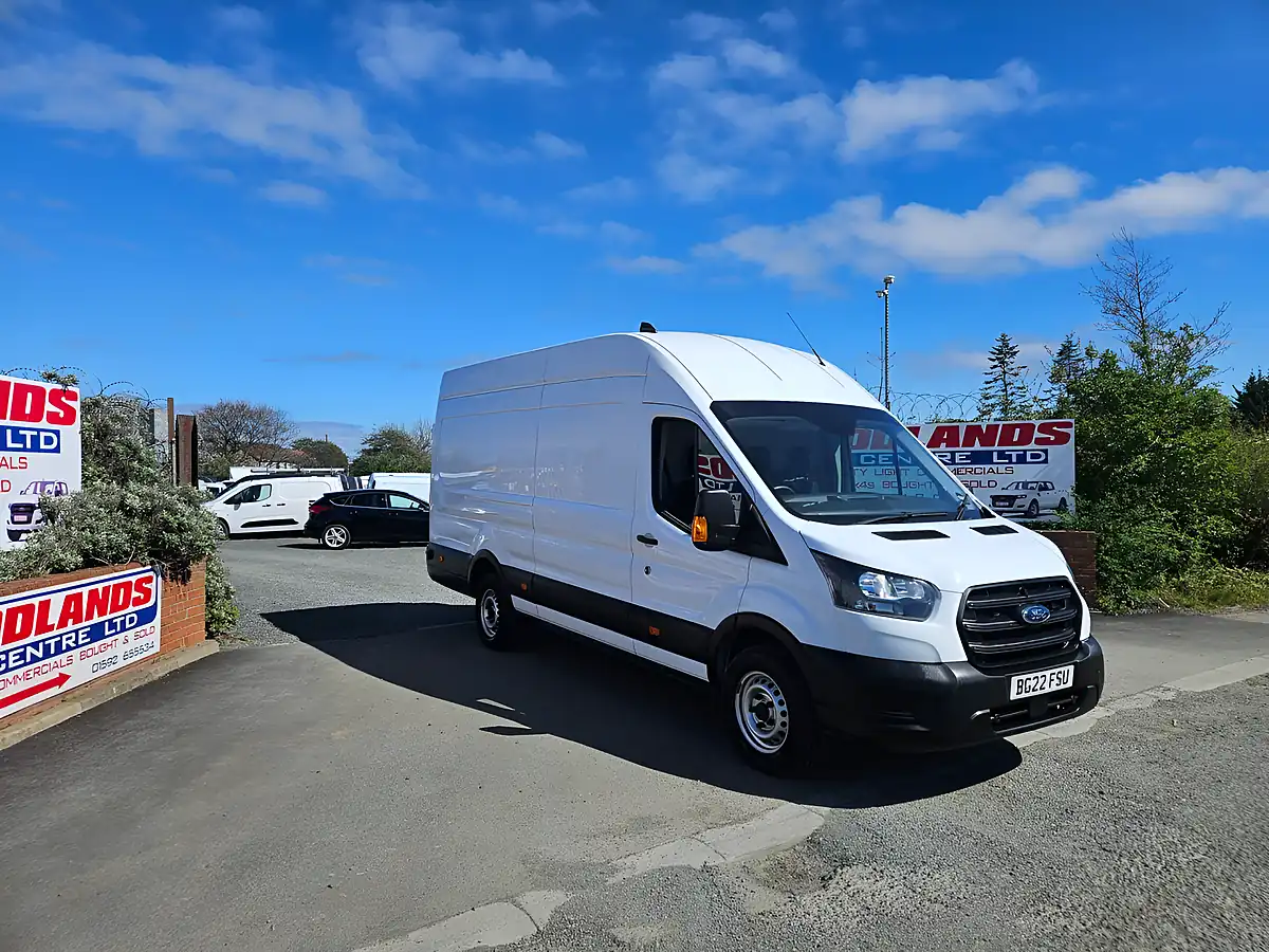 Used 2022 Ford Transit 350 Leader L4H3 Jumbo Frozen White - Front View