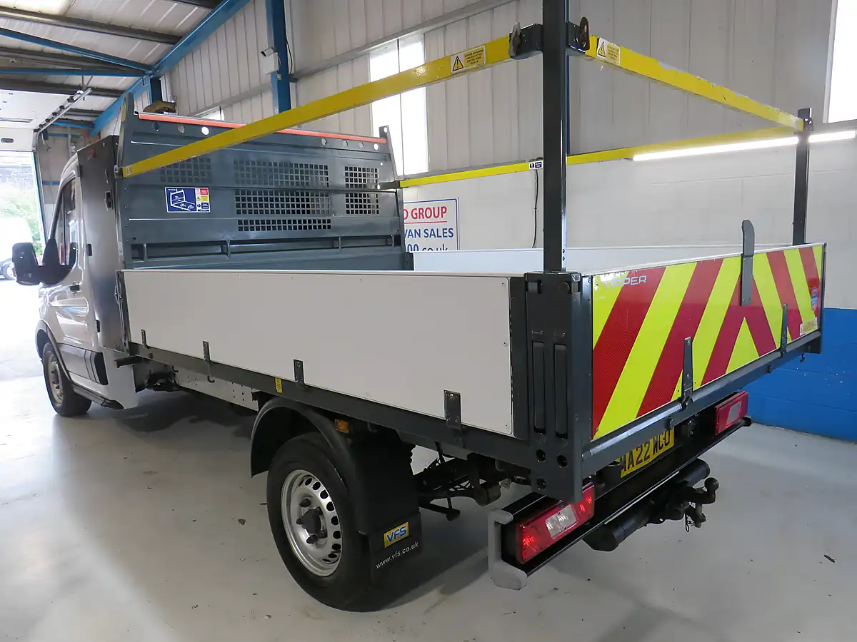 Used 2022 Ford Transit 350 Leader Single Cab Tipper White - Interior and Exterior details 4
