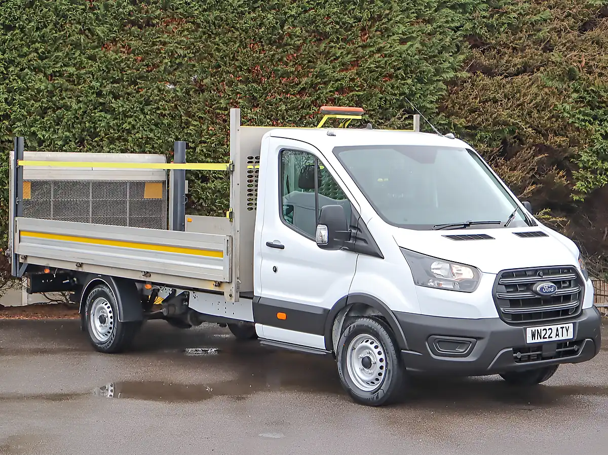 Used 2022 Ford Transit 350 RWD L4 Dropside White - Interior and Exterior details 4
