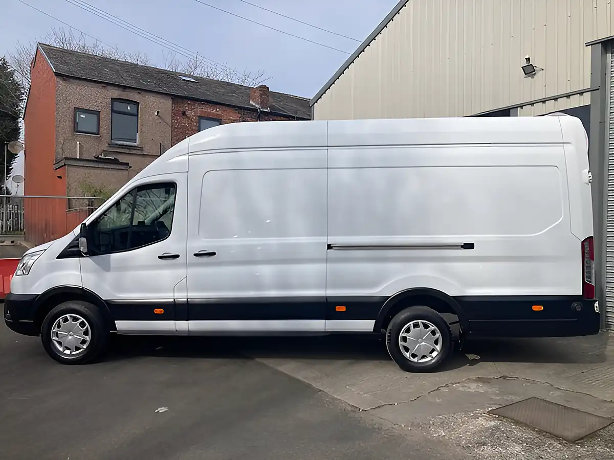Used 2022 Ford Transit 350 Trend, Extra Long Wheelbase High Roof White - Interior and Exterior details 3