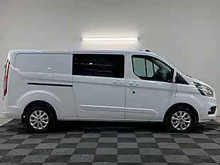 Used 2022 Ford Transit Custom 300 Limited Lwb Crew Frozen White - Interior and Exterior details 2