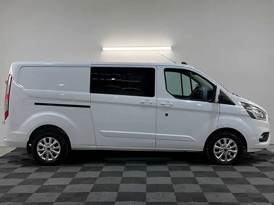 Used 2022 Ford Transit Custom 300 Limited Lwb Crew Frozen White - Interior and Exterior details 2