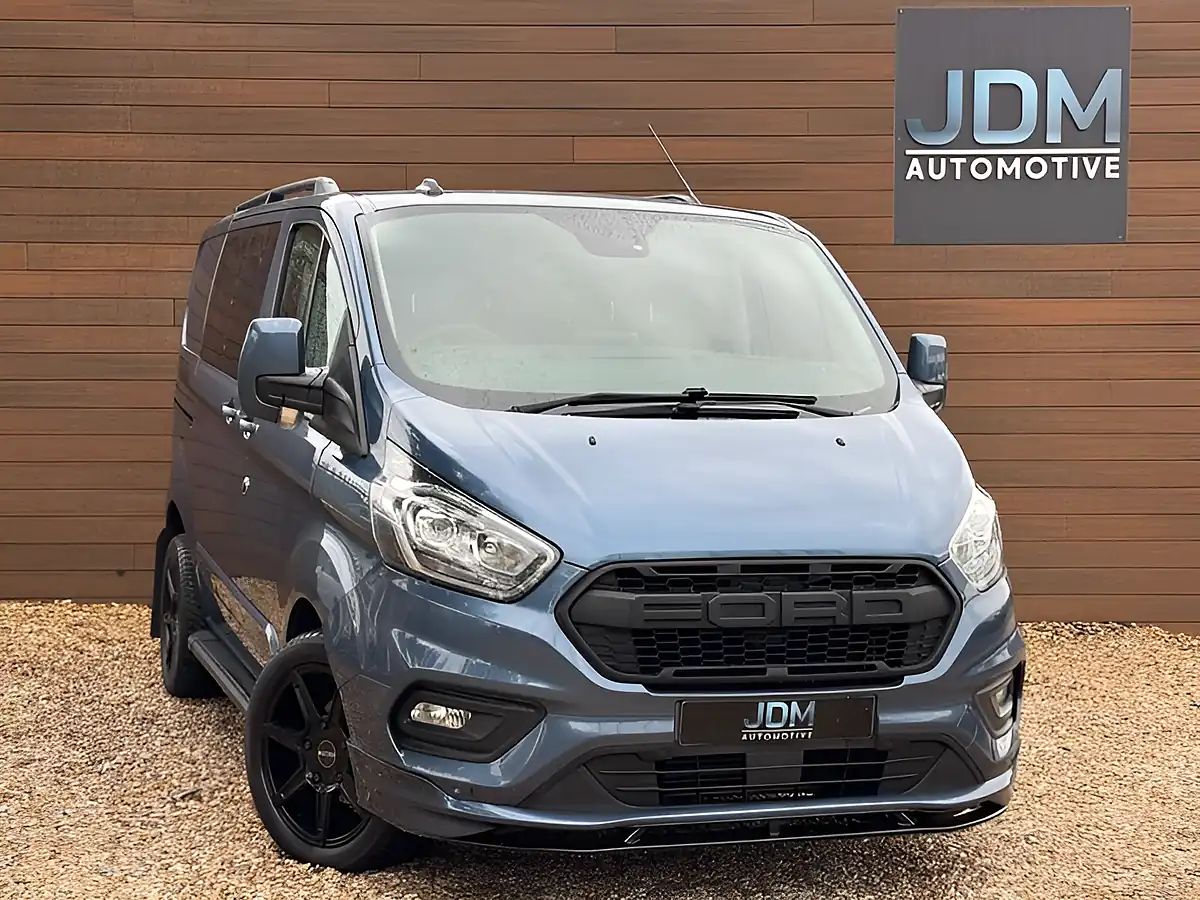 Used 2022 Ford Transit Custom 320 Limited Blue Metallic - Front View