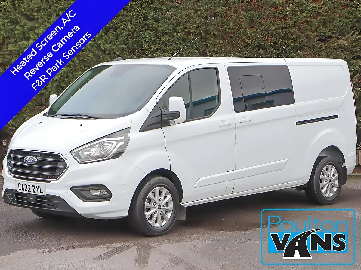 Used 2022 Ford Transit Custom 320 Limited White - Front View