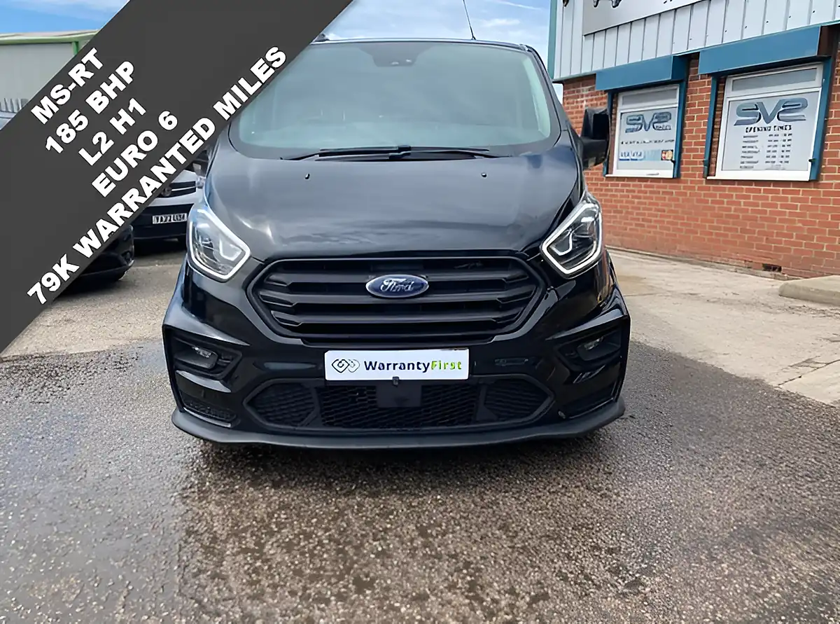Used 2022 Ford Transit Custom Factory Ms-Rt Crew Van Double Cab Black - Interior and Exterior details 2