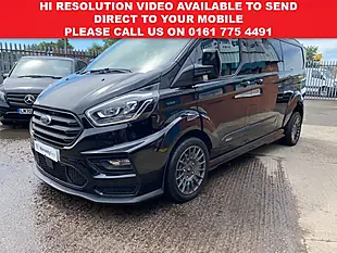 Used 2022 Ford Transit Custom Factory Ms-Rt Crew Van Double Cab Black - Interior and Exterior details 3