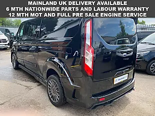 Used 2022 Ford Transit Custom Factory Ms-Rt Crew Van Double Cab Black - Interior and Exterior details 5