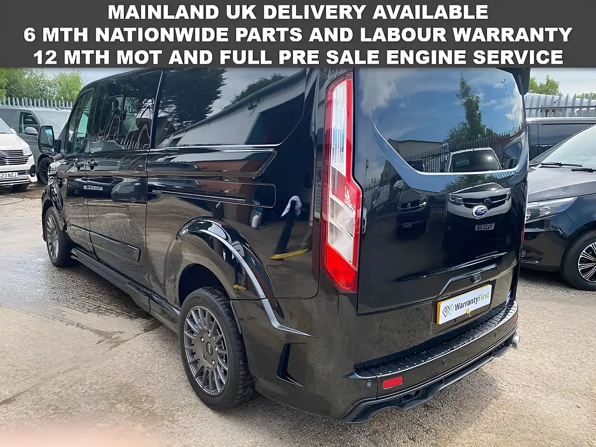 Used 2022 Ford Transit Custom Factory Ms-Rt Crew Van Double Cab Black - Interior and Exterior details 5