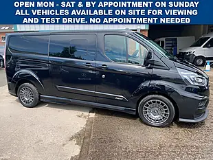 Used 2022 Ford Transit Custom Factory Ms-Rt Crew Van Double Cab Black - Interior and Exterior details 8