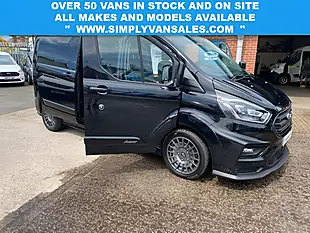 Used 2022 Ford Transit Custom Factory Ms-Rt Crew Van Double Cab Black - Interior and Exterior details 9