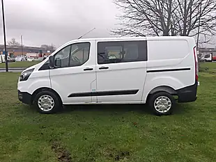 Used 2022 Ford Transit Custom Leader Crew Van Double Cab White - Interior and Exterior details 2
