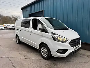 Used 2022 Ford Transit Custom Limited Crew Cab White - Interior and Exterior details 2