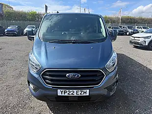 Used 2022 Ford Transit Custom Limited Crew Van Blue Metallic - Interior and Exterior details 2