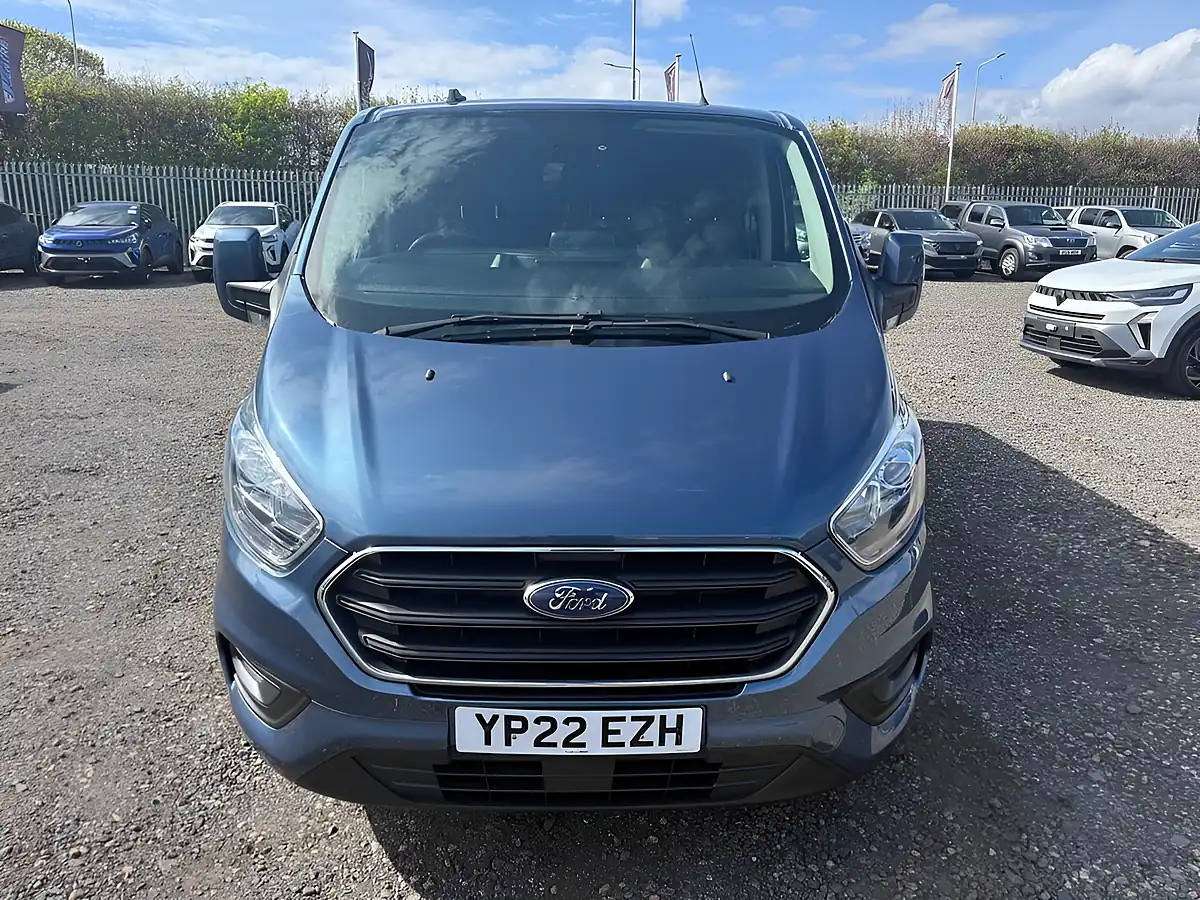 Used 2022 Ford Transit Custom Limited Crew Van Blue Metallic - Interior and Exterior details 2
