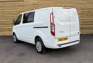 Used 2022 Ford Transit Custom Limited Crew Van Double Cab Frozen White - Interior and Exterior details 5
