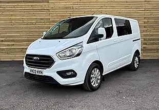 Used 2022 Ford Transit Custom Limited Crew Van Double Cab Frozen White - Interior and Exterior details 7