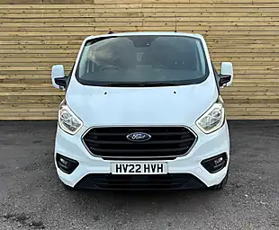 Used 2022 Ford Transit Custom Limited Crew Van Double Cab Frozen White - Interior and Exterior details 9