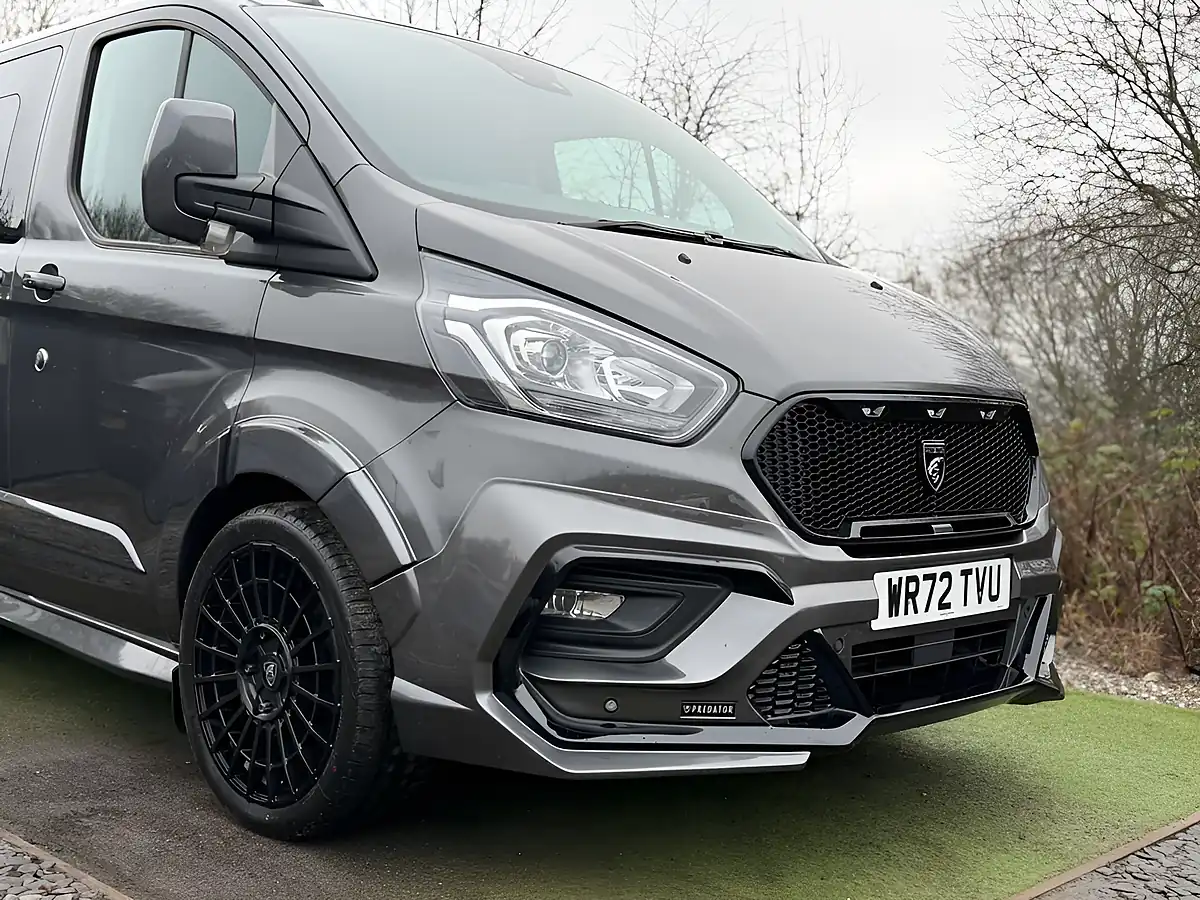 Used 2022 Ford Transit Custom Limited Crew Van Double Cab Grey - Interior and Exterior details 5