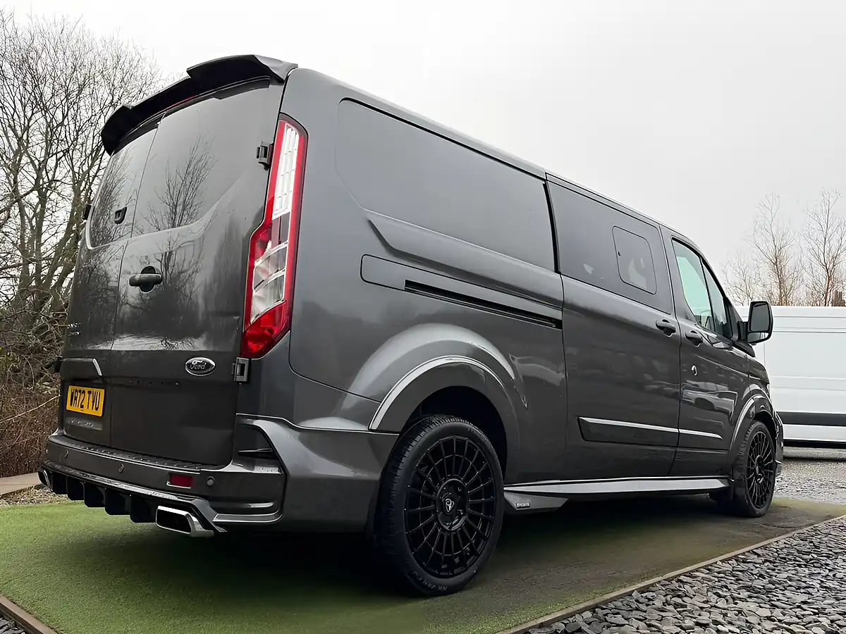 Used 2022 Ford Transit Custom Limited Crew Van Double Cab Grey - Interior and Exterior details 7