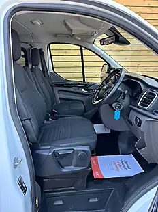 Used 2022 Ford Transit Custom Limited Crew Van Double Cab White - Interior and Exterior details 10
