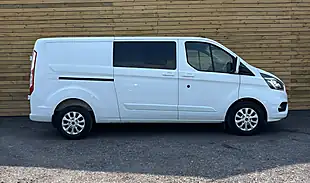Used 2022 Ford Transit Custom Limited Crew Van Double Cab White - Interior and Exterior details 2