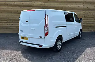 Used 2022 Ford Transit Custom Limited Crew Van Double Cab White - Interior and Exterior details 3