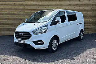 Used 2022 Ford Transit Custom Limited Crew Van Double Cab White - Interior and Exterior details 7